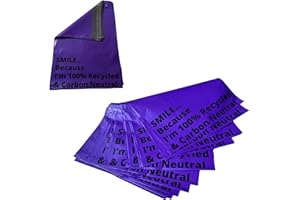CALZETTE Coloured Postage Bags- Pink Mailing Bags - Green Postage Bags- Blue Parcel Bags- Purple Mailing Bags (12" x 16" (30cm x 40cm), Purple, 10)