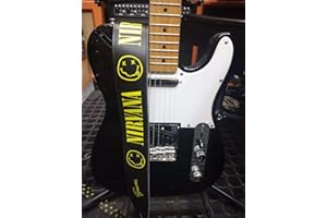 MSMV Nirvana Sangle de guitare ou basse en cuir synthétique