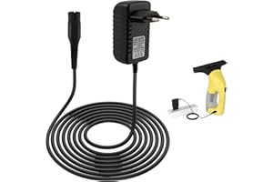 SELURK 5.5V Cable Cargador Compatible con Karcher limpiacristales Window WV1, WV2, WV51, WV55R, WV55, WV60, WV60 Plus, WV70, WV75, Wv75 Plus, Cargador de Fuente de alimentación de 5.5V 600mA