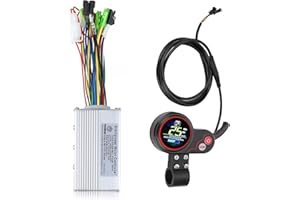 Ezweiji Controlador De Motor Sin Escobillas, 36V-48V 350W Panel De Pantalla LCD A Prueba De Agua Kit De Controlador De Scooter De Bicicleta Eléctrica para Bicicleta Eléctrica Scooter Velocidad Parte