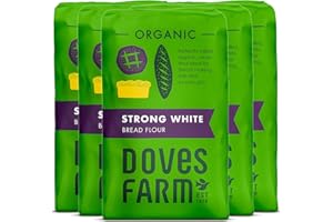 DOVES FARM EST 1978 Doves Farm Organic Strong White Bread Flour 1.5 kg (Pack of 5)