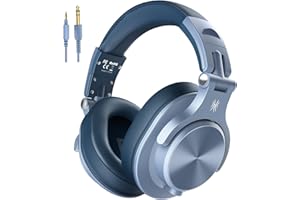 OneOdio Auriculares DJ Con Micrófono y Cancelación de Ruido, Cable Para PC, HiFi de Estudio Para Monitor de Grabación AMP, Guitarra, Piano, E-Drum, Azul Cielo
