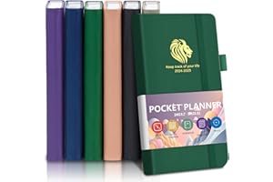 BLESWIN Agenda Mensuel et Semainier 2024-2025, 18 Mois Agenda Journalier, A6 Agenda de Poche Vert, Agenda Organiseur Petit Agenda, Juillet 2024 - Décembre 2025, 2024 A6 Agenda de Poche Voyage École