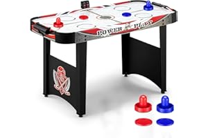 FCOUMY Air Hockey Tisch 4ft Indoor Digital Scoreboard Hockey Spiel Set mit 2 Pucks, 2 Pushers für Erwachsene