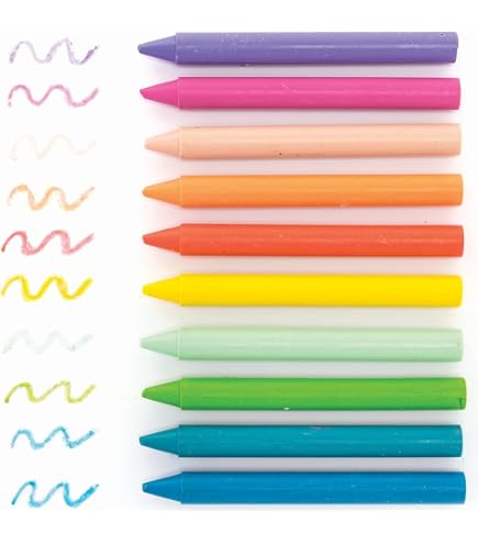 Paquet De 12 Craies De Cire Pastel - PRIMO: Couleurs Vives Pour Les Jeunes Enfants Dès 3 Ans - - Librairie, Fourniture Bureautique & Articles Scolaires