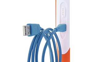 foto-kontor Câble de rechange compatible avec Ravensburger TipToi Stylet Génération 4 USB Bleu Câble de connexion Câble de charge Câble de données pour le chargement, la synchronisation et le