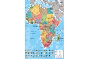 EMPIREPOSTER Empire Poster Carte de l'Afrique avec Accessoire