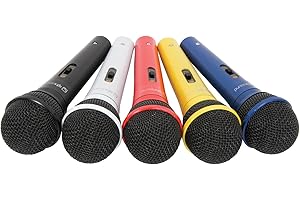 QTX 173.854UK Coloured Microphones (Set of 5)