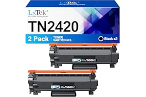 LxTek TN2420 Compatible Toner Cartridge Replacement for Brother TN2420 TN-2420 TN2410 TN-2410 Compatible with L2350DW L2710DW L2530DW L2510D -L2750DW L2710DN L2730DW L2310D (Black , 2-Pack)
