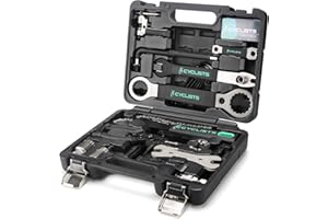 cyclists 23 Pezzi Kit di Attrezzi per Bici,Compatibile con la Scatola degli Attrezzi di Riparazione della Bicicletta, Set di Attrezzi per la Manutenzione della Bici da Montagna