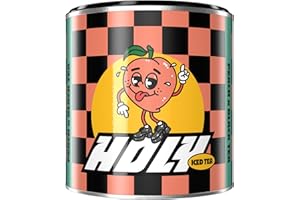 HOLY ENERGY HOLY Iced Tea Peach x Black Tea | 50 portions - avec antioxydants | Iced Tea sans sucre | Vegan avec arômes de fruits 100% naturels