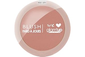 GLAM UP Glam'Up Paris - Blush Fard à Joues - Effet Bonne Mine et Naturel - Fini Satiné - Longue Tenue - N°1 - Caramel