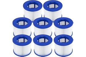 Hrozny Filtre Spa a Visser, Cartouche filtrante pour Clever Spa,Filtre 75 x 100 mm,Cartouche filtrante pour Spa.(8)