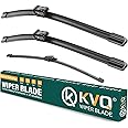 KVQ Windshield Wiper Blades Replacement for VW Volkswagen Tiguan 2007-2015 2016 2017,Original Equipment Replacement Front Rear Wiper Blade Set - 24" 21" 13" (Set of 3)