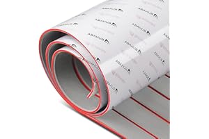 Abahub Revêtement Bateau Moquette Marine Bateau Teck Bateau Raccord EVA Mousse Adhésif Bateau Plancher Antidérapant Faux Teck Marine Bateau Tapis Terrasse 121x42cm, 243cm x6/42/60/73/91/115cm