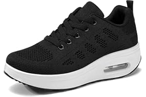 Ahico Zapatillas Adelgazar Mujer Deportivas Balance Zapatos para Correr Ligero Calzado Deportivo Transpirable Gimnasio Fitness Casual Sneakers