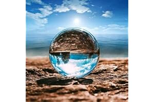 JITIFAZH K9 Transparente Glaskugel 60mm, 6cm Kristallkugel, perfekt geeignet für Fotografie, Meditation, Dekoration, ohne Halter