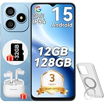 Smartphone Blackview Wave 9C Pas Cher - 6.56" HD+, 12Go+128Go, Android 15, 5000mAh - 4G, Double SIM, étui Rotatif Inclus