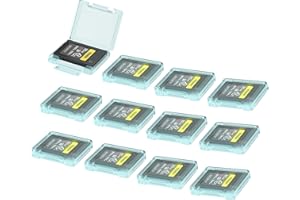 KIWIFOTOS Cfexpress - Custodia porta schede di memoria tipo A per Sony Alpha A1II, A1, A9III, A9II, A7RV, A7SIII, A7IV, FX6, FX3, FX30 (confezione da 12, scheda di memoria non inclusa)