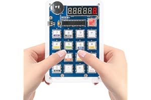 HEEMOL Kit de soudure à 6 bits avec affichage LED - Kit électronique pour cours informatique - Pratique - Formation pratique - Projets de soudure