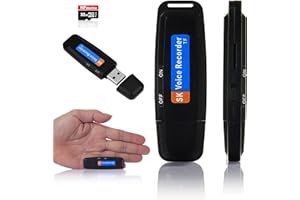 NF ROADTOLOVE Voice Recorder, Mini HD Portable Voice Recorder 32 GB, Audio Dictaphone for Meetings, Interviews, Conferences, USB Digital Spy Recorder with 100+ Hours of Recording Memory