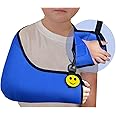 4DflexiSPORT Arm Sling Child (10-11yr black/black trim) Extra Deep, Easy-on, Cooling Ultra-comfort, Includes Smiley Sticker.