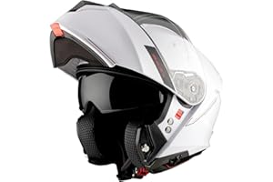 MT Helmets Genesis SV – Casco Moto Modular con Visor Solar Retráctil, Calota HIRP, Pantalla Antivaho y Preparado para Intercomunicador | Homologado ECE 22.06 & Dot