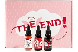 I LOVE SPICY The End – Estuche de 3 Salsas Picantes Extremas (3x20ml) con Carolina Reaper y Trinidad Scorpion – Regalo Gourmet para Amantes del Picante y Retos de Chile