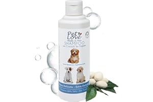 Pet Love Shampoo per Cani Cuccioli Extra Delicato con Azione Nutriente e Igienizzante - Ideale per un Pelo Morbido e Luminoso - Formula Neutra Senza Profumo e Coloranti - 250 ml