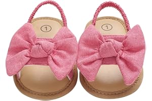 Siyova Scarpe Neonata Sandali Scarpe Primi Passi Moda Tinta Unita Nodo a Fiocco In Stile Dolce Traspirante Antiscivolo Principessa Bambina Scarpine da PiattoPasseggio Bimba