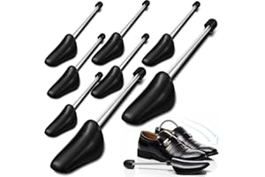 ZHYLUO 5 Pares de Hormas Zapatos,Hormas de Plástico,Horma Ajustable de Plástico con Resorte,Horma de Hombre,Transparente,Adecuado para Zapatos Casuales, Zapatos de Cuero