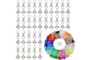 tangger 30PCS Engel Taufe Anhänger Set,Kreuz Schutzengel Schlüsselanhänger,Geschenke für Gäste Anlässlich der Geburtstagstaufe der Weihnachtstaufe,Taufe Kommunion Konfirmation
