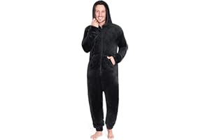 CityComfort Combinaison Pyjama Homme Grenouillere Homme Combi Pyjama Onesie Tout en Un Chaud en Polaire M-3XL