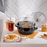 Sch&auml;fer Fry &Ccedil;ıtır Kızartma Tenceresi 22 Cm-3 Par&ccedil;a-Siyah