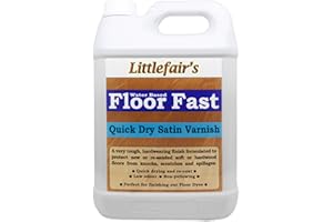 Littlefair's | Floor Fast Varnish | Quick Drying | Durable | Multi-Purpose | 2.5ltr, Satin