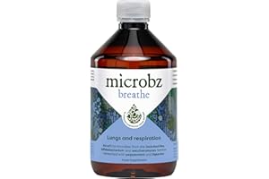 MICROBZ Breathe Daily Probiotic (31 Servings) - Liquid Probiotics for Gut Health & Respiratory Support, Digestive Supplement for Women & Men, Soil-Based Bacteria, Vegan, Dairy & Gluten Free