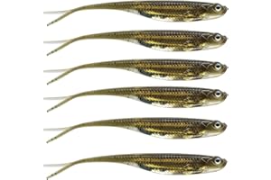 QualyQualy Esche Artificiali Silicone Spinning da Pesca Esca Gomma Shad da Pesca Artificiali Siliconici Spinning Esche da Pesca per trota, spigola 7,5cm 10cm 12cm