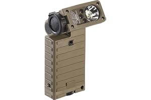 Streamlight 14032 Sidewinder 55-Lumen Lampe de Poche Tactique Militaire avec Tête Articulée et Piles, Coyote