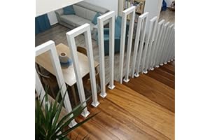 COZYKIMO Ringhiera a forma di U, per Esterni, Ringhiera per scale interne, Corrimano, in Ferro Moderno Nordico, per Interni, Corrimano per scale Quadrata, Corrimano Parapetto Antiscivolo