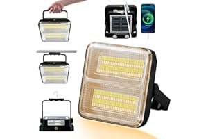 WINNIW 100W LED Rechargeable Work Light, LED Spot Light with USB Port, Portable Floodlight with 4 Modes, 3000LM Outdoor Security Light for Fishing, Hiking, Repairing, Emergency [Energy Class E]