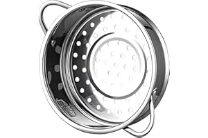 PEIYEE Kleiner Dampfgarer,Edelstahl Dampfgarer DäMpfeinsatz füR KochtöPfe,Topf-Dampfeinsatz,Dampfgitter,Innendurchmesser 20 Cm,Gebildet Vom Nahrungsmittelgrad 304 Edelstahl, Olid und Haltbares Gemacht