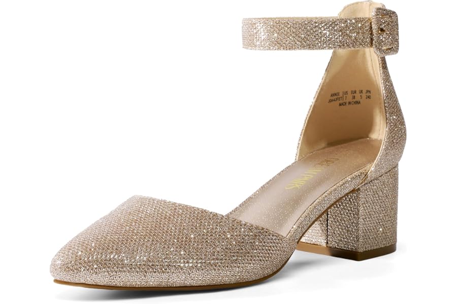 DREAM PAIRS Women's Pumps for Comfortable Elegant Pumps with Chunky Heel and Pointed Toe