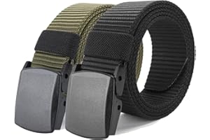 Bansga Cinturón táctico militar Hombres Hebilla metálica Espesar Cinturones de lona de nylon para hombres