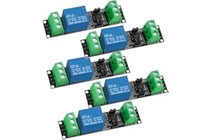 QIQIAZI Module optocoupleur de relais 3 V 1 canal, déclencheur de haut niveau d'isolation pour relais Arduino 3 V pour carte de développement IOT ESP