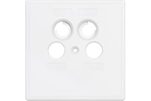 Axing SZU 2-02 einteilige Steckdosen-Abdeckung 4-Loch SAT, DATA, TV, R für BSD 960-xx