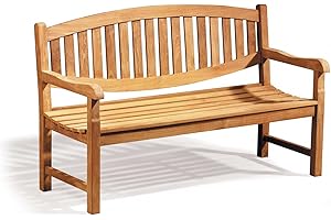 Jati Kennington Oval Teak Garden Outdoor FULLY ASSEMBLED Bench 1.5m (5ft) Brand, Quality & Value