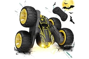 Tecnock 2025 Remote Control Cars with 2.4 Ghz Remote Control 360°Flip Stunts RC Car Monster Truck with Colorful Light for 3-12 Years Outdoor Toy Gift for Kids