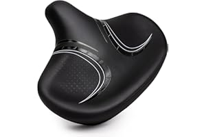 CDYWD Selle de Velo Ultra Confortable, Extra Large, Rembourrage Doux, avec Suspension, Homme Femme Selle Bike Life, Homme et Femme Selle de Vélo Ergonomique Anti Douleur