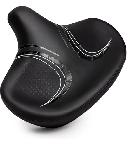 SELLA BICICLETTA SPORTIVA SELLINO CORSA BICI ANTI PROSTATA BIKE NERA - Foto 3