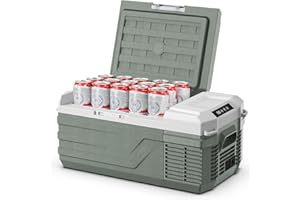 Alpicool Frigorifero Portatile Elettrico 15L, Frigoriferi per Auto 12/24V DC 100~240 Volt AC Frigo Auto, -20℃-20 ℃ Mini Frigorifero da Campeggio per Camion, Barca, Viaggio, Picnic